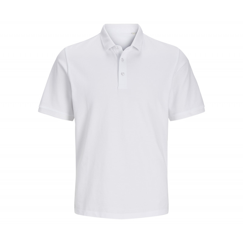 Polo en coton organique Jack and jones blanks