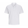 Polo en coton organique Jack and jones blanks